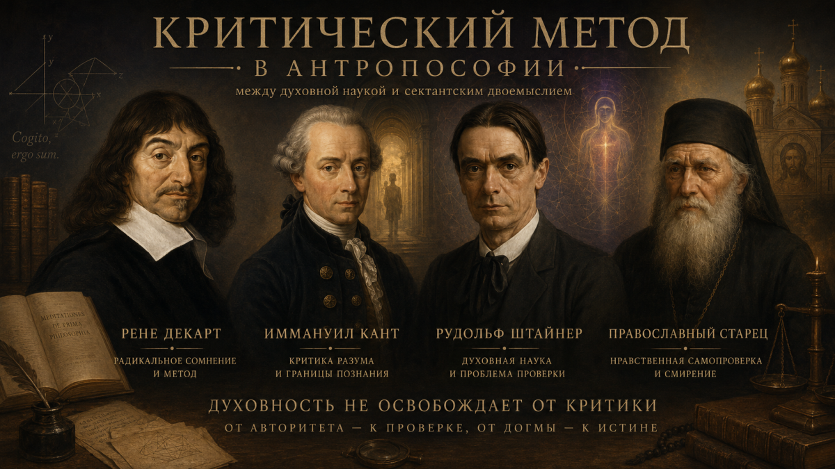 Символическое изображение критического метода в антропософии и различения духовной науки от догматизма