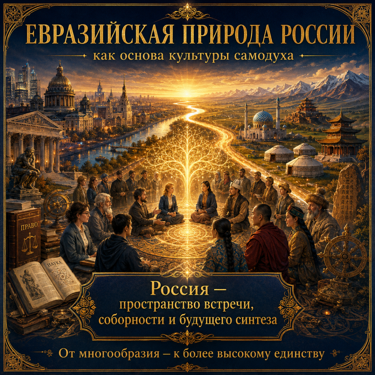 Символическое изображение евразийской природы России и культуры самодуха
