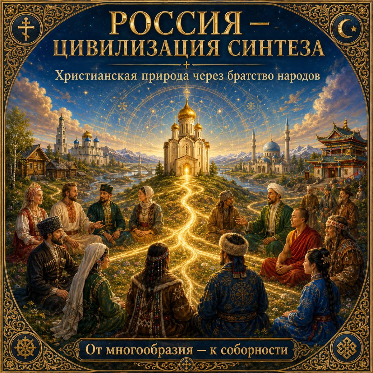 Символическое изображение России как цивилизации синтеза культур